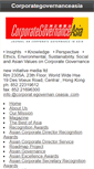 Mobile Screenshot of corporategovernanceasia.info